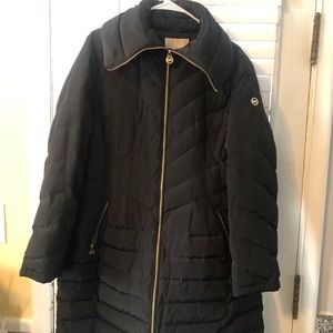 Black Michael Kors puffer coat